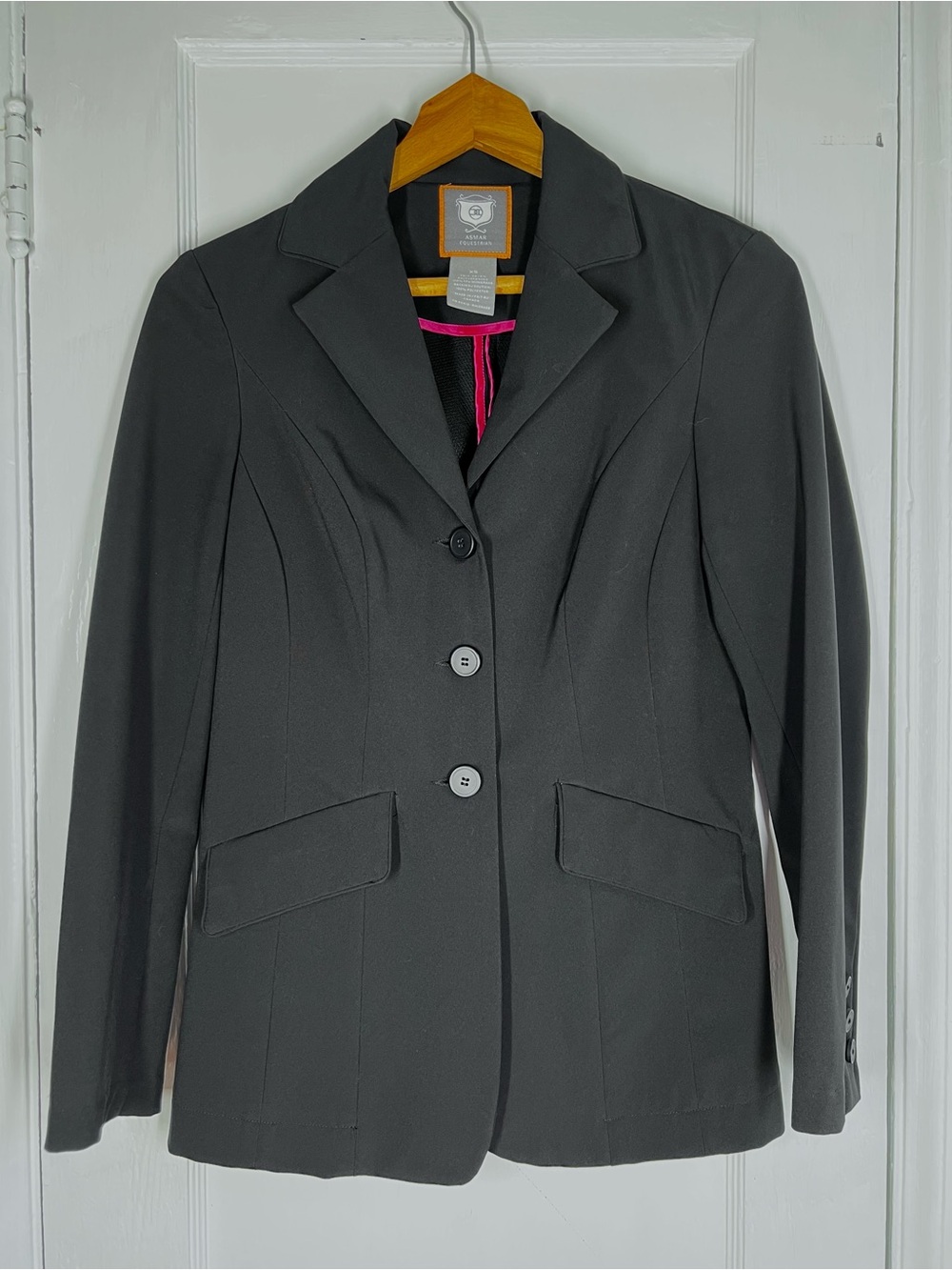 Equestrian Show Jacket Blazer with Hot Pink Interior Detailing - RARE